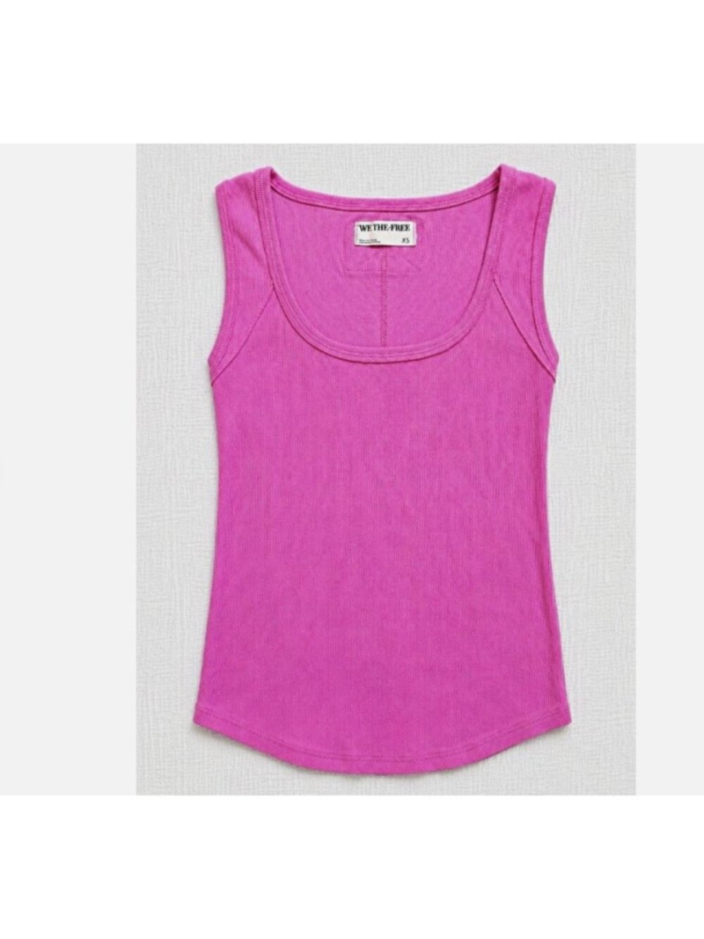 We The Free People Hummingbird Rib Tank Pink ( M )